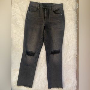 blank nyc black distressed jean